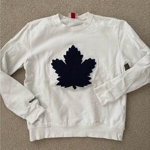 White Toronto maple leafs crewneck
